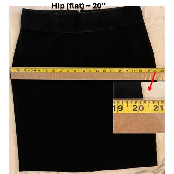 Old Navy Black High Rise Stretch Cotton Pencil Skirt [14] Classic Career Wear - Picture 9 of 9
